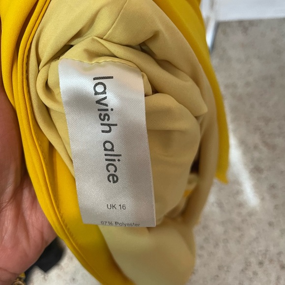 Lavish Alice Cowl neck midi wrap dress 12 - Picture 6 of 9